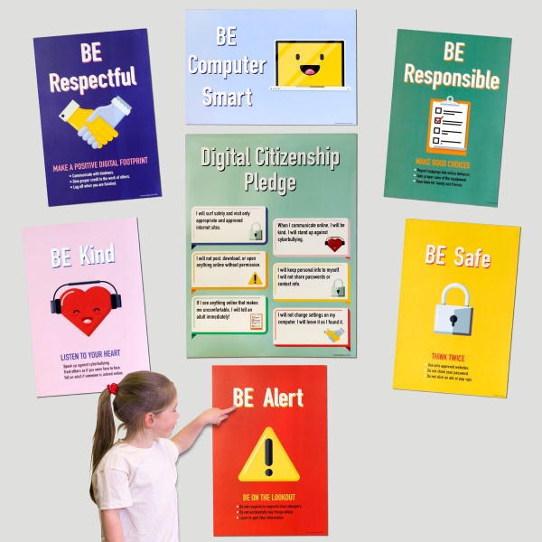 Digital Citizenship Bulletin Board Set